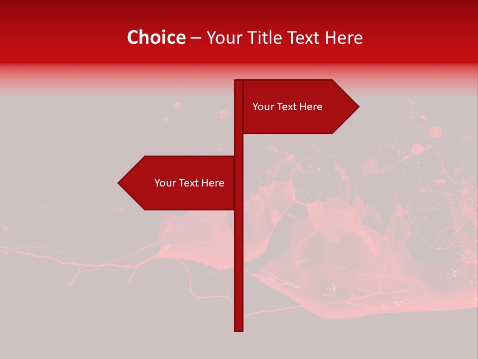 A Black And Red Background With A Splash Of Paint PowerPoint Template