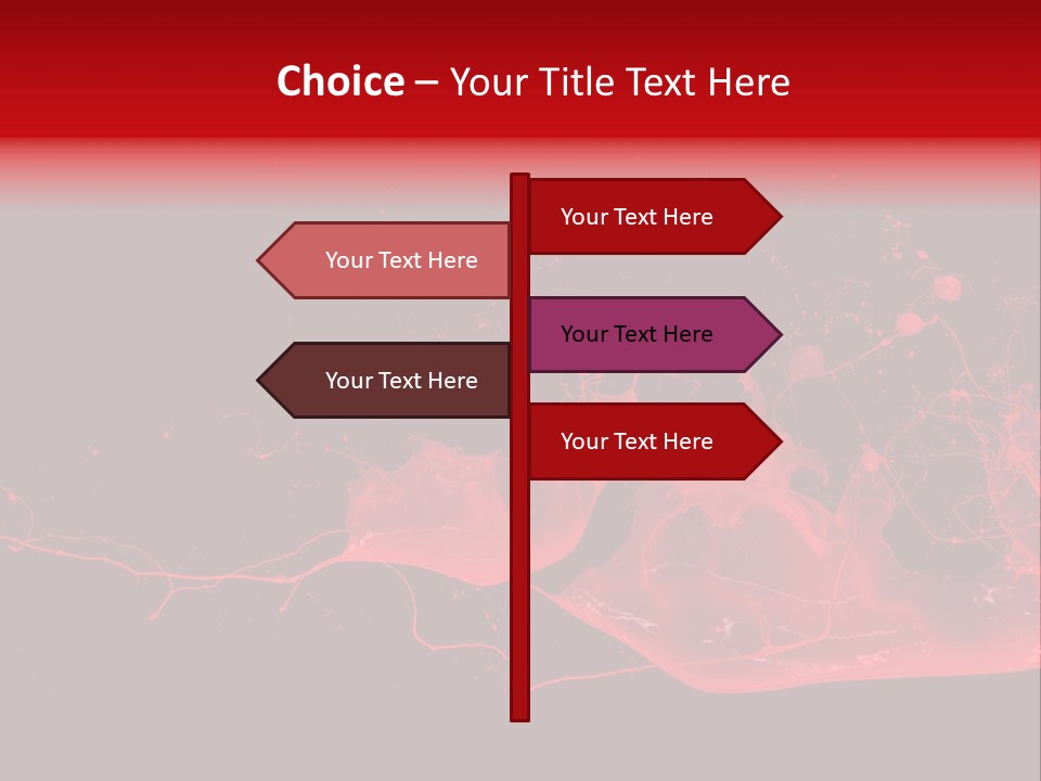 A Black And Red Background With A Splash Of Paint PowerPoint Template