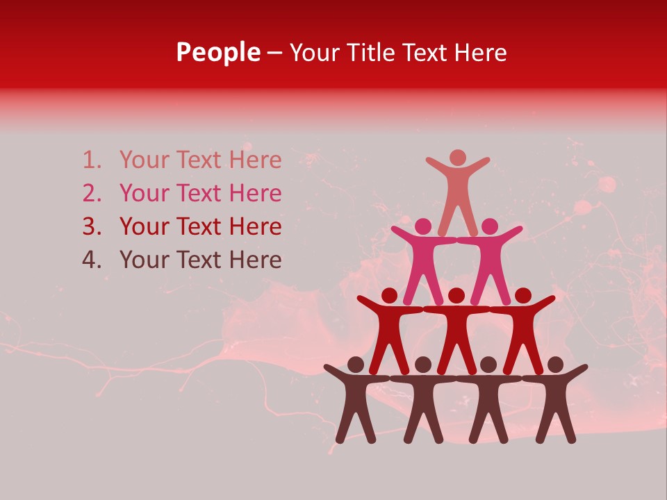 A Black And Red Background With A Splash Of Paint PowerPoint Template