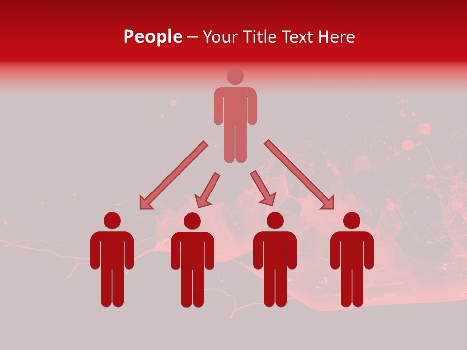 A Black And Red Background With A Splash Of Paint PowerPoint Template