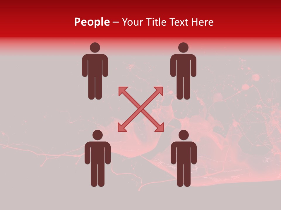 A Black And Red Background With A Splash Of Paint PowerPoint Template