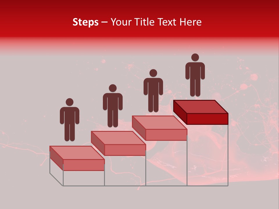 A Black And Red Background With A Splash Of Paint PowerPoint Template