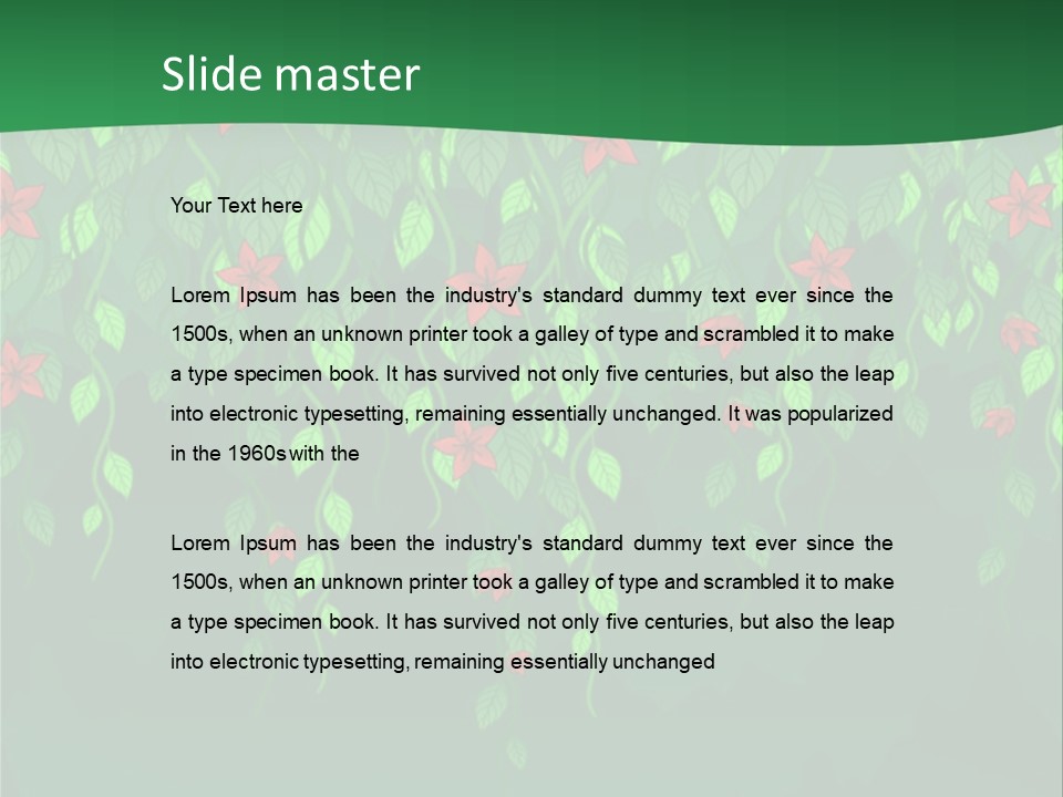 Floral Fantasy Idea PowerPoint Template