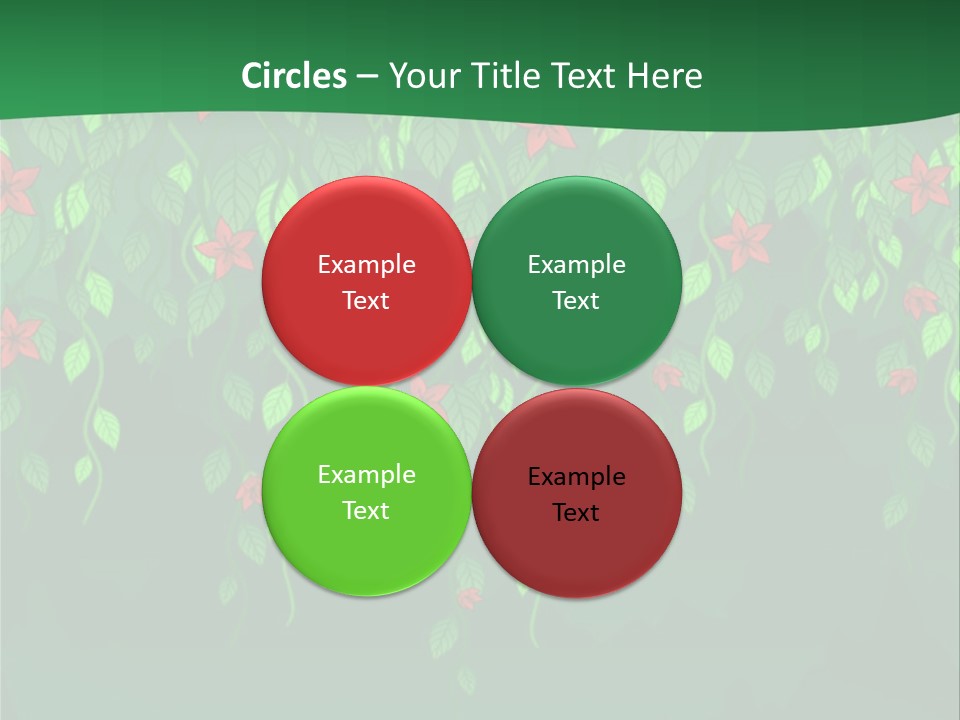 Floral Fantasy Idea PowerPoint Template