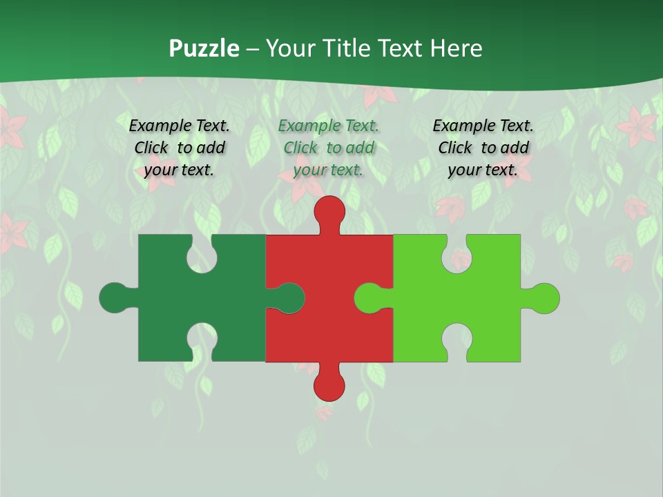 Floral Fantasy Idea PowerPoint Template