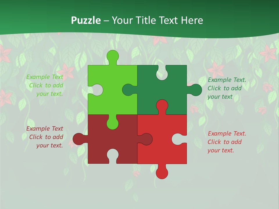 Floral Fantasy Idea PowerPoint Template