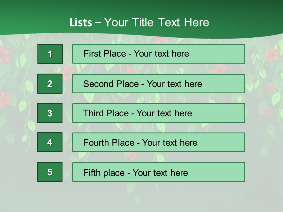 Floral Fantasy Idea PowerPoint Template