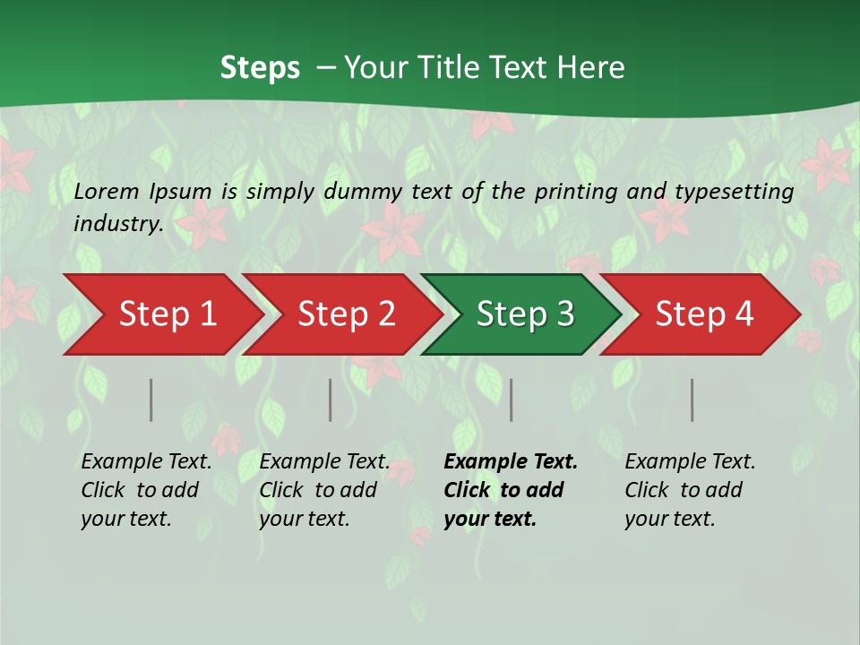 Floral Fantasy Idea PowerPoint Template