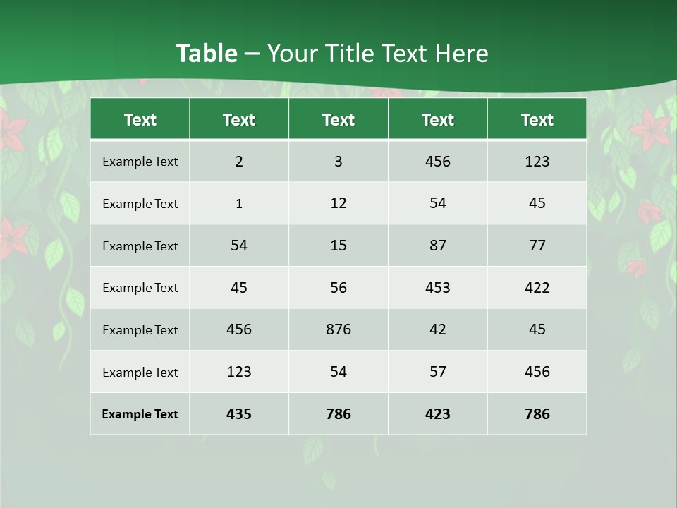 Floral Fantasy Idea PowerPoint Template