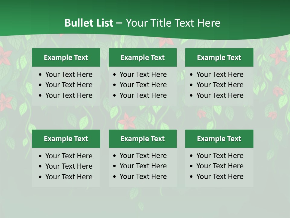 Floral Fantasy Idea PowerPoint Template