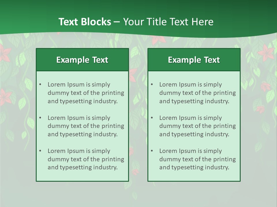 Floral Fantasy Idea PowerPoint Template