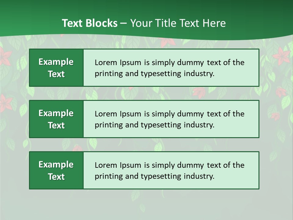 Floral Fantasy Idea PowerPoint Template