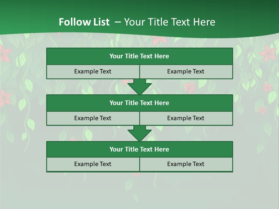 Floral Fantasy Idea PowerPoint Template