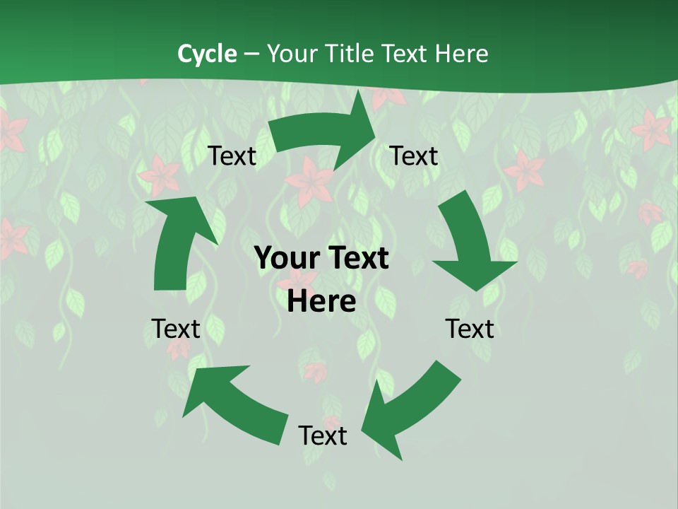 Floral Fantasy Idea PowerPoint Template