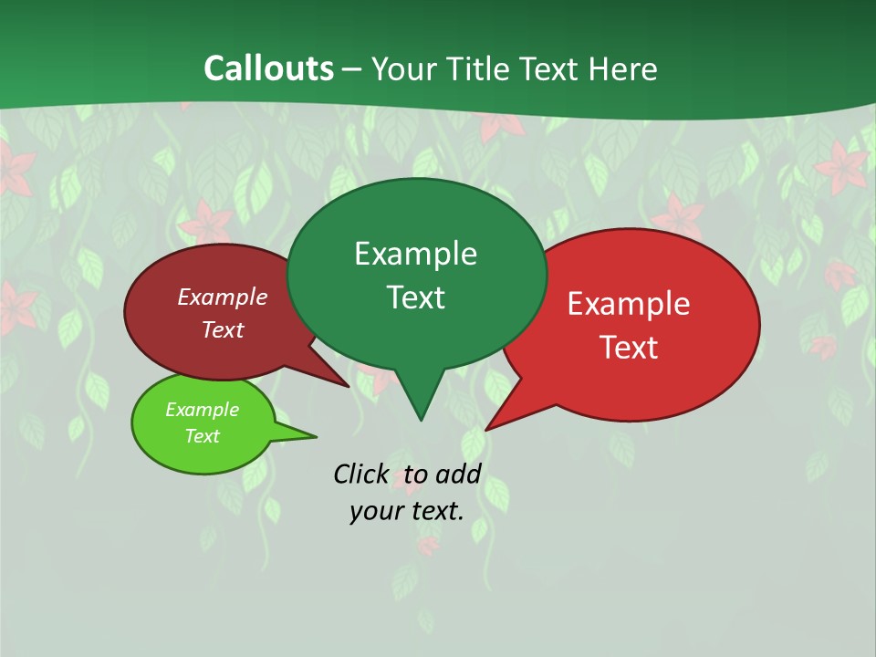 Floral Fantasy Idea PowerPoint Template