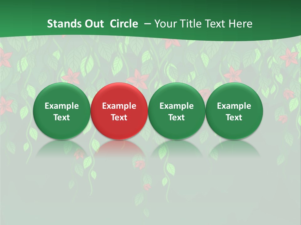 Floral Fantasy Idea PowerPoint Template