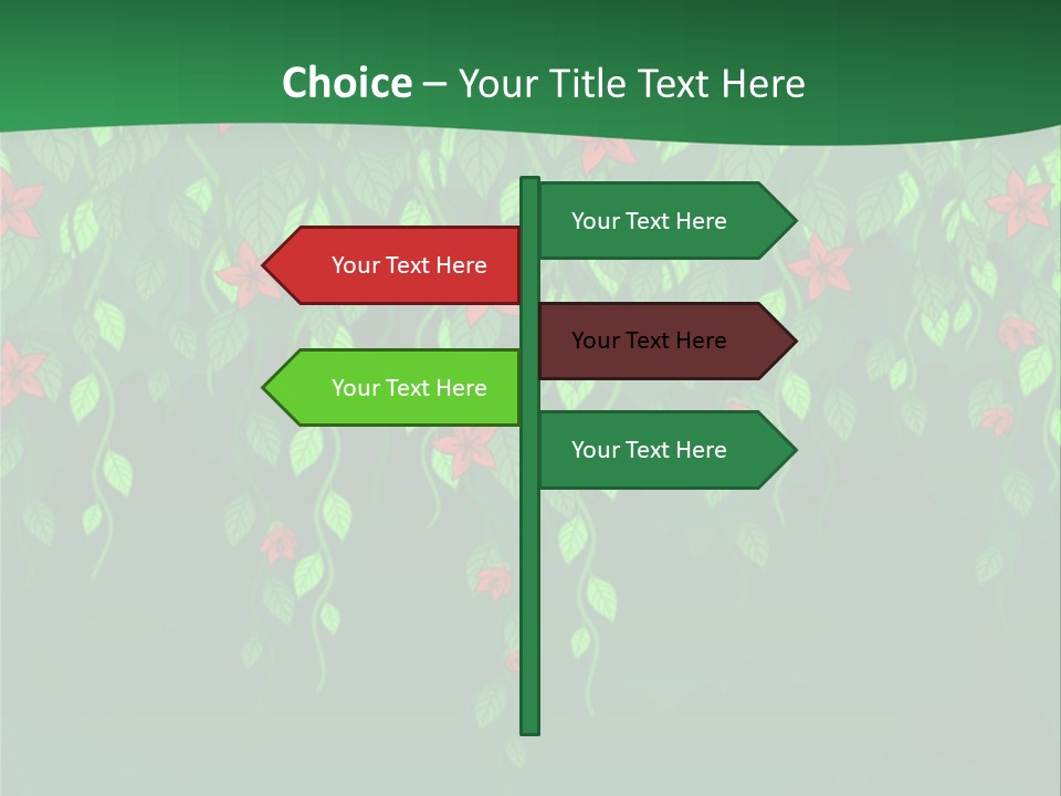 Floral Fantasy Idea PowerPoint Template