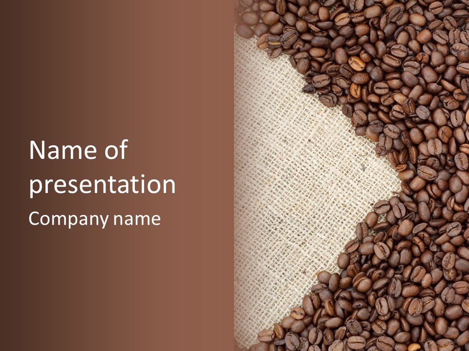 Mug Drinks Brown PowerPoint Template