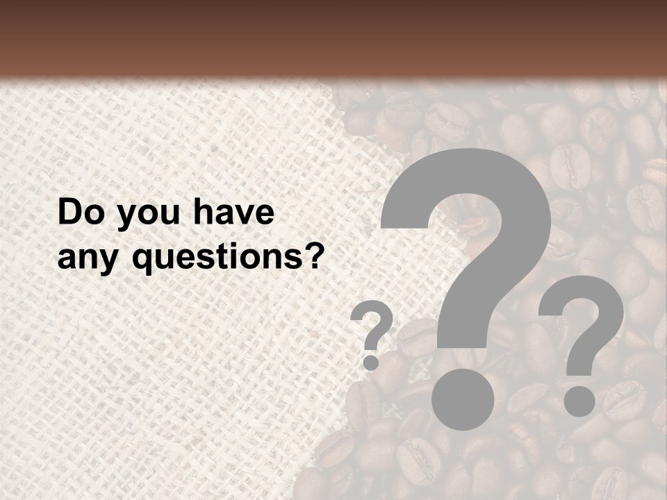 Mug Drinks Brown PowerPoint Template