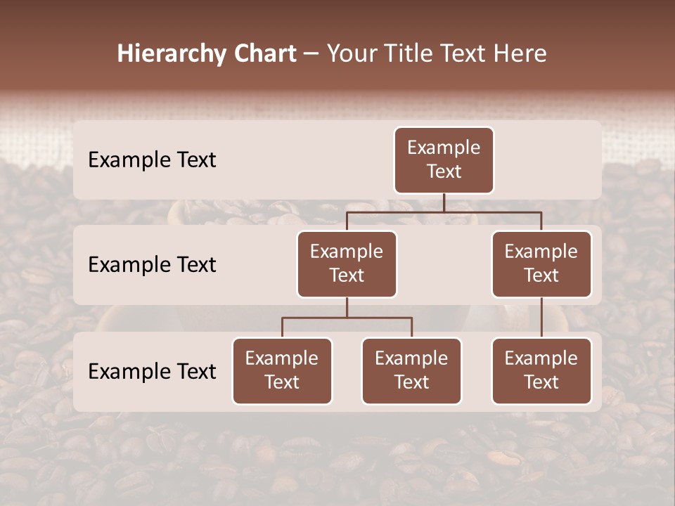 A Cup Of Coffee On Top Of A Pile Of Coffee Beans PowerPoint Template