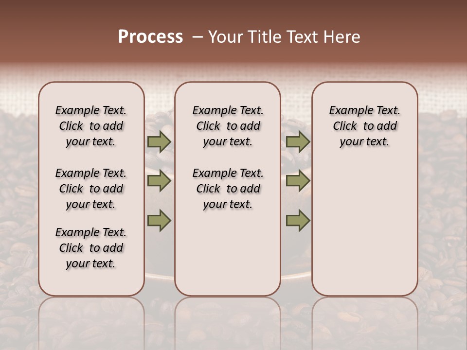 A Cup Of Coffee On Top Of A Pile Of Coffee Beans PowerPoint Template