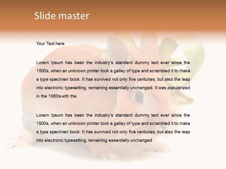 Furry Muffle Isolated PowerPoint Template