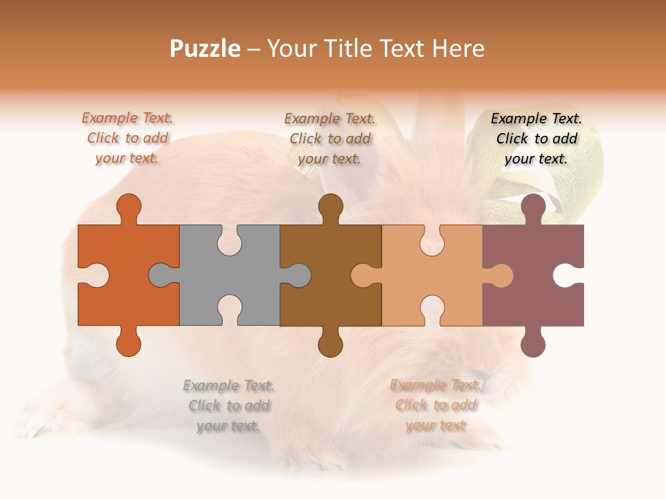 Furry Muffle Isolated PowerPoint Template