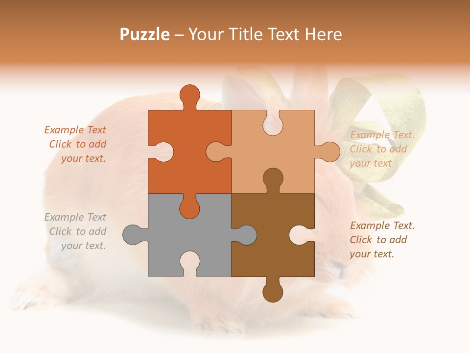 Furry Muffle Isolated PowerPoint Template