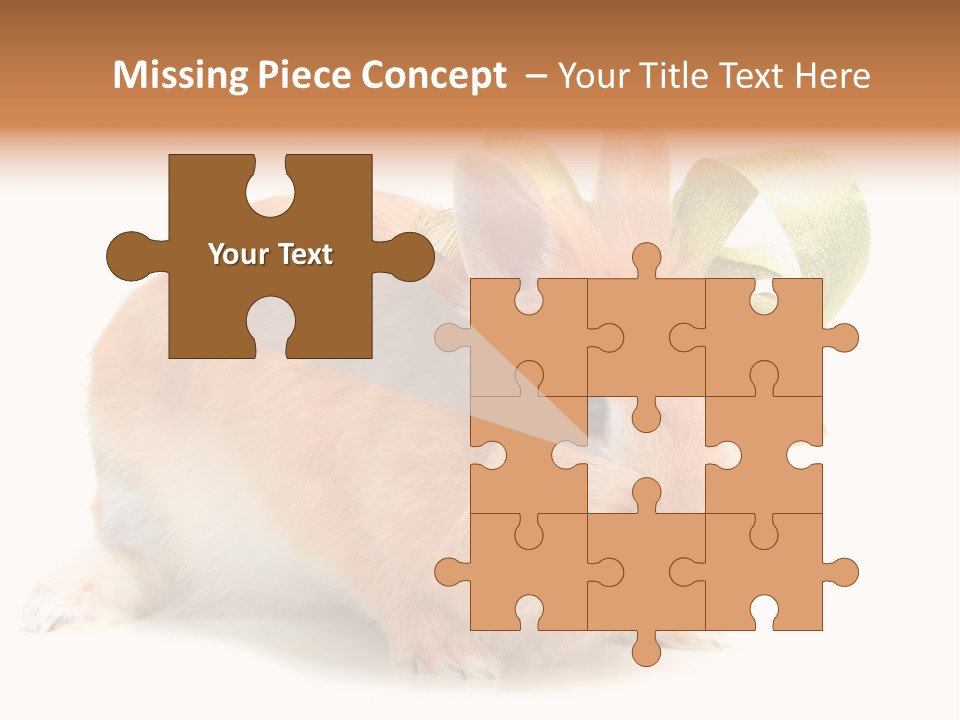 Furry Muffle Isolated PowerPoint Template