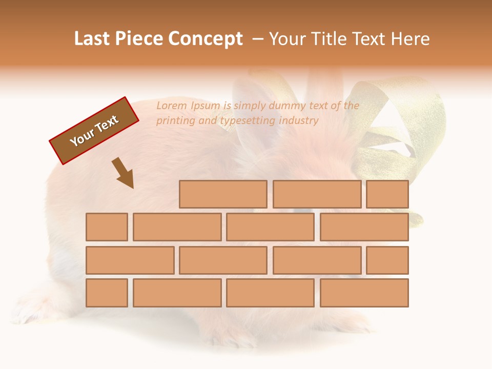 Furry Muffle Isolated PowerPoint Template