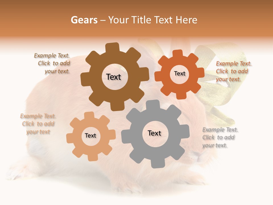 Furry Muffle Isolated PowerPoint Template
