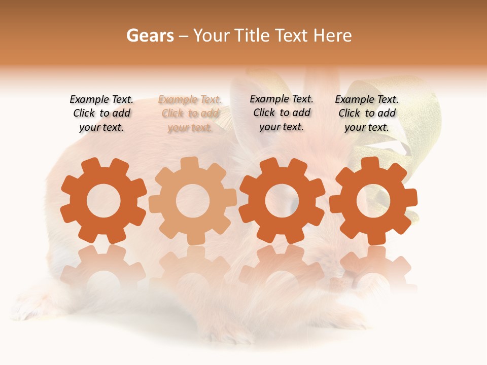 Furry Muffle Isolated PowerPoint Template