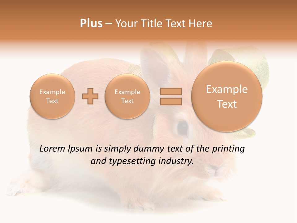 Furry Muffle Isolated PowerPoint Template