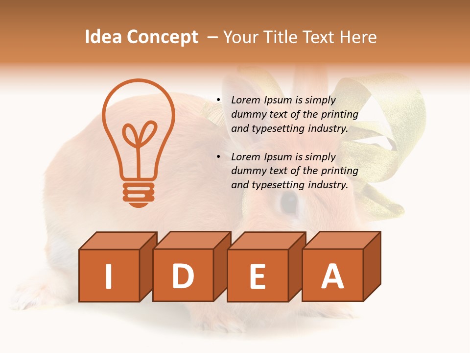 Furry Muffle Isolated PowerPoint Template