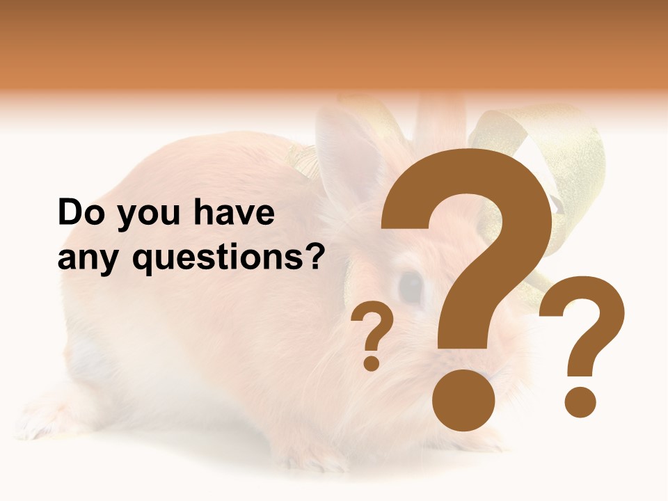 Furry Muffle Isolated PowerPoint Template