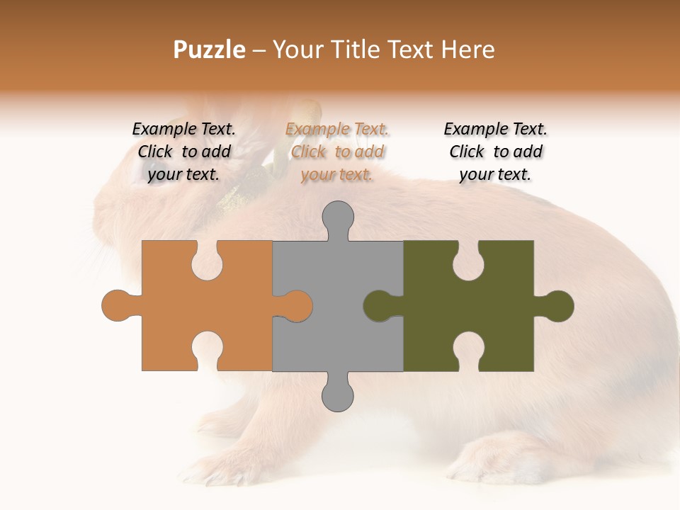 Easter Stylish Bunny PowerPoint Template