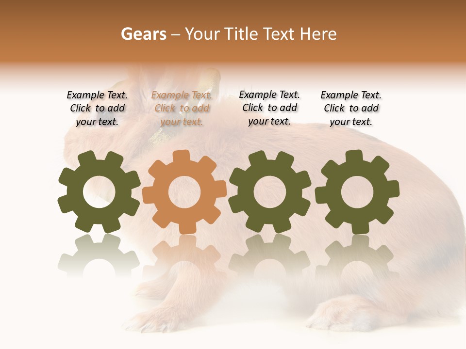 Easter Stylish Bunny PowerPoint Template