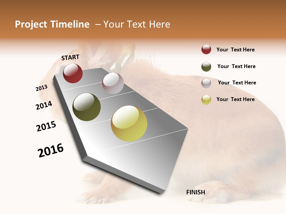 Easter Stylish Bunny PowerPoint Template