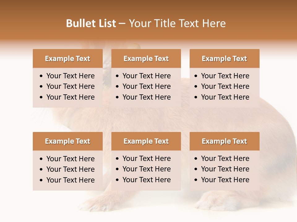 Easter Stylish Bunny PowerPoint Template