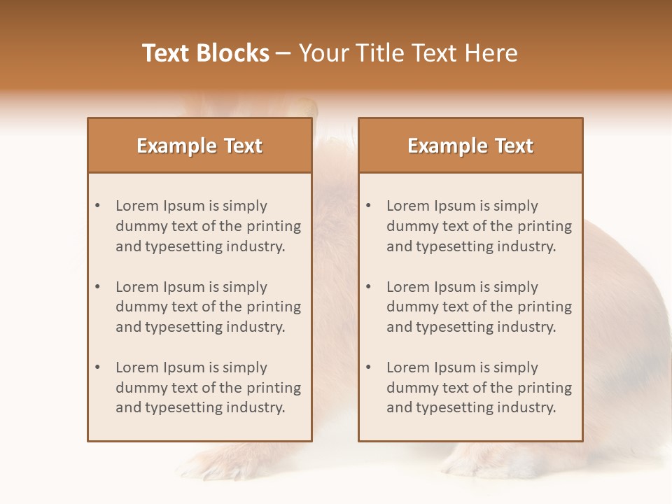 Easter Stylish Bunny PowerPoint Template