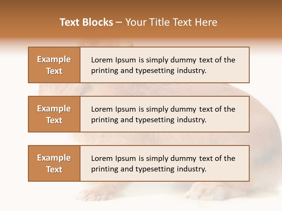 Easter Stylish Bunny PowerPoint Template