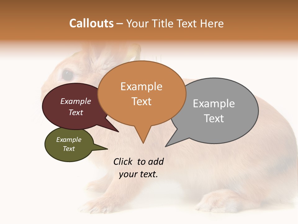 Easter Stylish Bunny PowerPoint Template