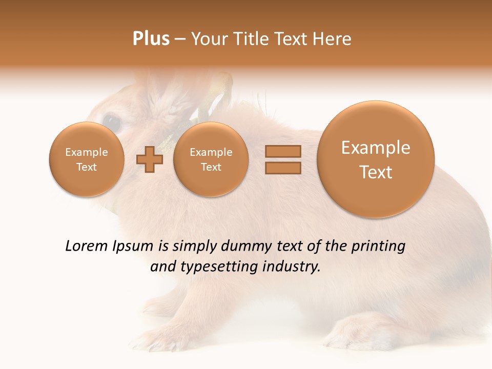 Easter Stylish Bunny PowerPoint Template