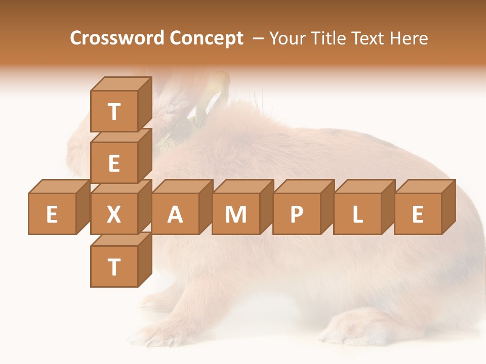 Easter Stylish Bunny PowerPoint Template