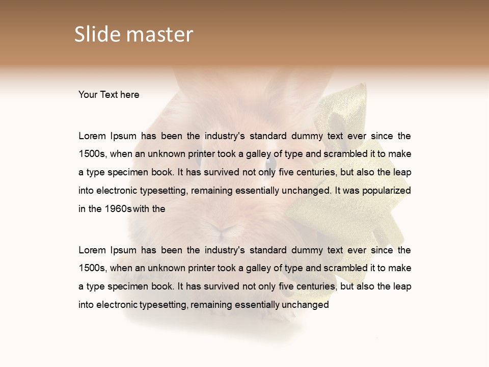 Animal Scarf Fluffy PowerPoint Template