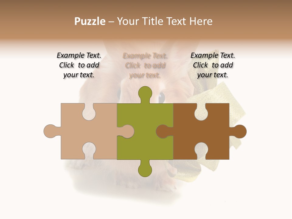 Animal Scarf Fluffy PowerPoint Template