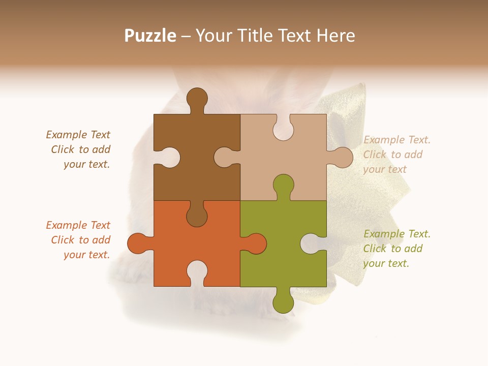 Animal Scarf Fluffy PowerPoint Template