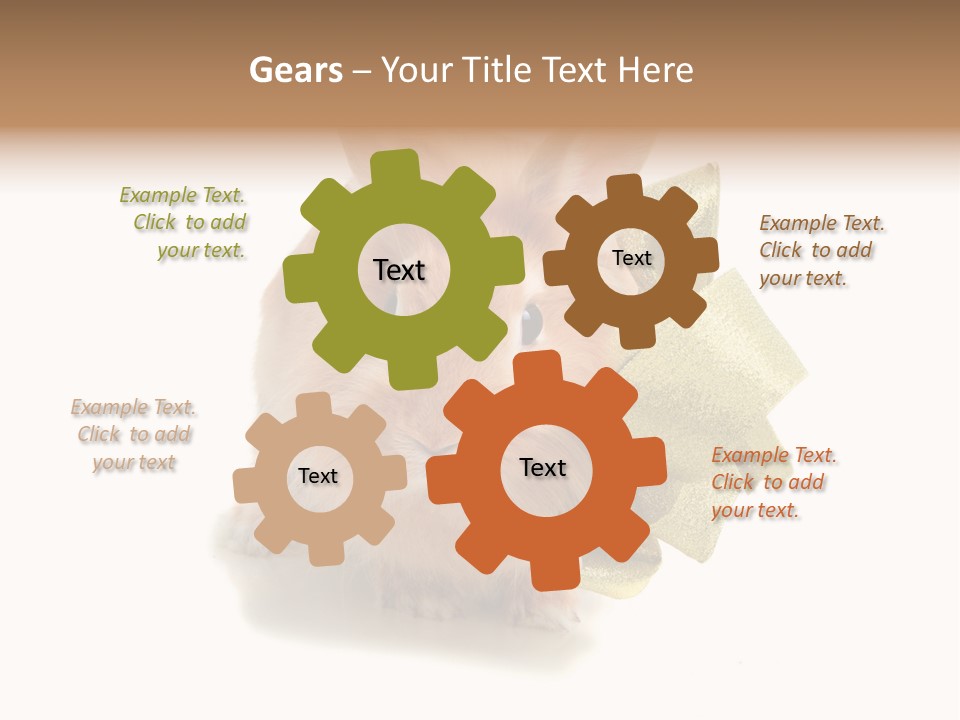 Animal Scarf Fluffy PowerPoint Template