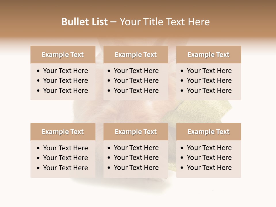 Animal Scarf Fluffy PowerPoint Template