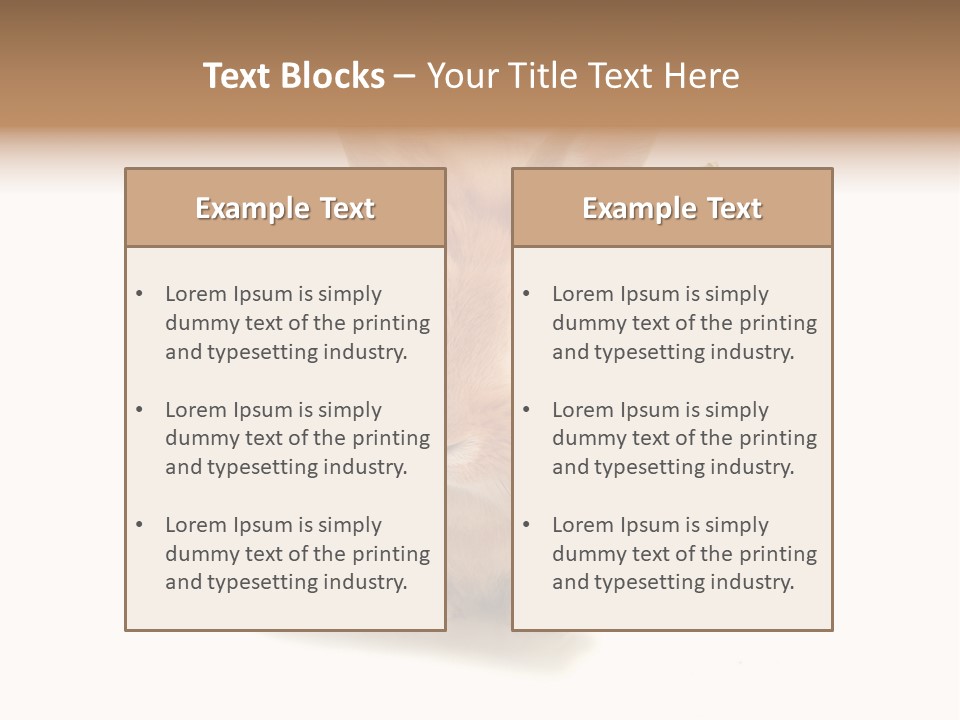 Animal Scarf Fluffy PowerPoint Template